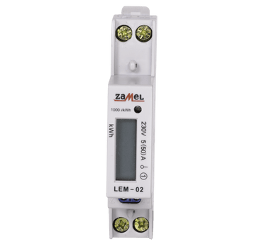 Licznik energii elektrycznej 1-fazowy 50A 230V wyś