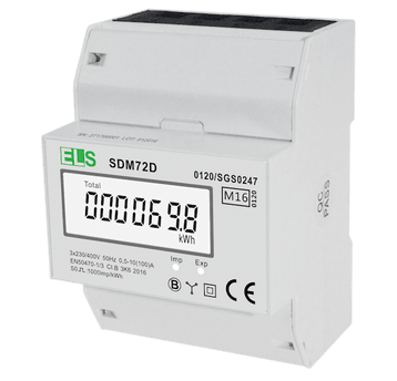 LICZNIK ENERGII ELEKTRYCZNEJ LCD 3-FAZOWY 100A 3X2