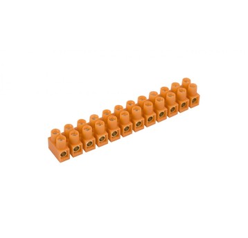 Listwa zaciskowa gwintowa 12-torowa 16mm2 pomarańc