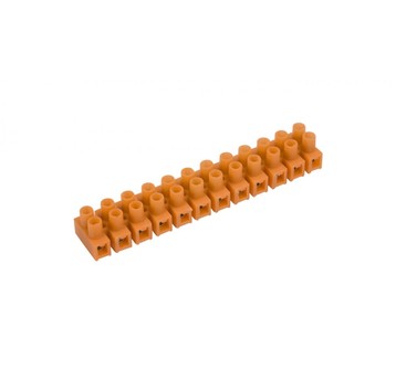 Listwa zaciskowa gwintowa 12-torowa 4mm2 pomarańcz