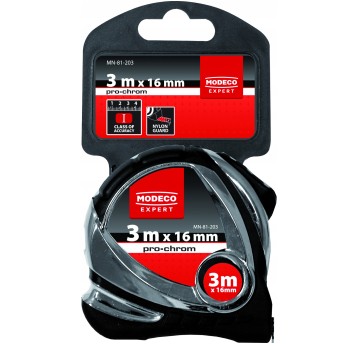 Miara zwijana 3m/6mm PRO-CHROM I CLASS MN-81-203