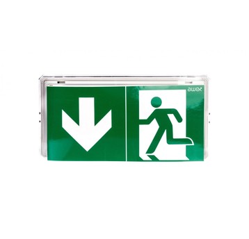Oprawa awaryjna EXIT LED 1W 130lm 1h dwuzadaniowa