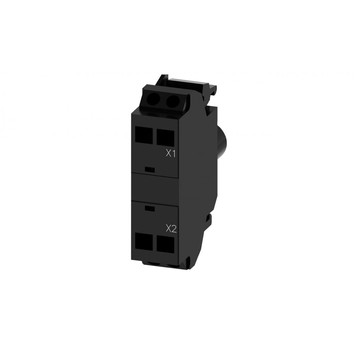 Oprawka blok LED zielony 6-24V AC-DC montaż