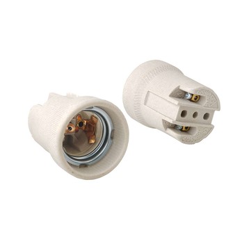 Oprawka ceramiczna E27 biała AE-OCEE27-00