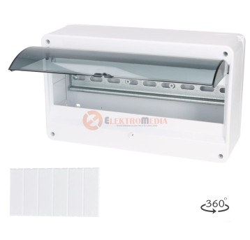 Rozdzielnica modułowa 1x12 n/t z szybką dymną S-12