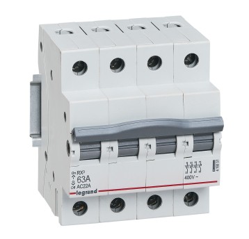 Rozłącznik modułowy RX3 63A 4P 419331