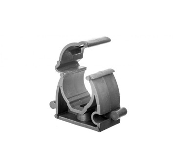 Uchwyt zamknięty do rur 16mm szary UZ 16 SZ 10189