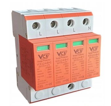 VCX Ogranicznik przepięć B+C 4P (T1+T2) 7kA, AC