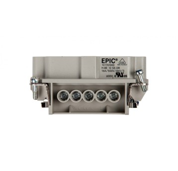 Wkład złącza 10P+PE męski 16A 500V EPIC H-BE 10 SS