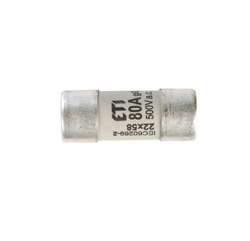 Wkładka bezpiecznikowa cylindryczna 22x58mm 80A gG