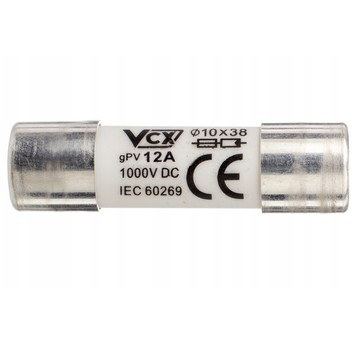 Wkładka bezpiecznikowa gPV 10x38 12A DC