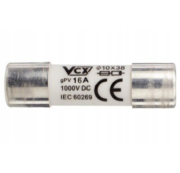 Wkładka bezpiecznikowa gPV 10x38 16A DC