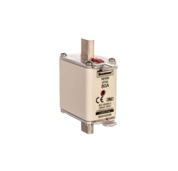 Wkładka NH00 80A 500V gL/gG podwójny wskaźnik 80NH