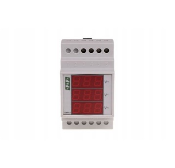 Woltomierz 3-fazowy cyfrowy modułowy 100-300V AC d