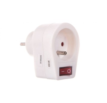 Wtyczka-gniazdo z wyłącznikiem 10/16A 250V 2P+Z bi