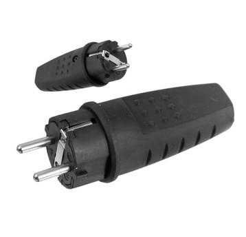 Wtyczka gumowa z/u 16A 250V IP44 LUX D.3158L