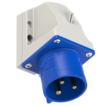 Wtyczka odbiornikowa 32A 3P 230V niebieska IP44 52