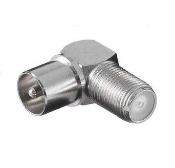 Wtyk - adapter kątowy F - IEC 12236