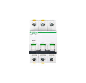 Wyłącznik nadprądowy 3P C 25A 6kA AC iC60N-C25-3 A