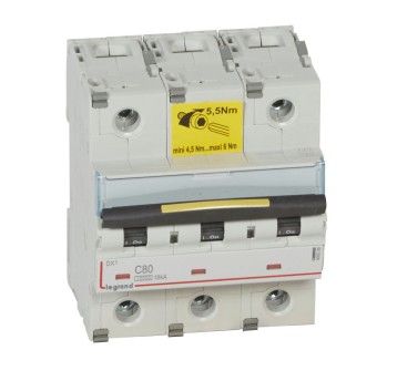Wyłącznik nadprądowy 3P C 80A 10/16kA AC S313 DX3