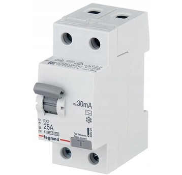 Wyłącznik różnicowoprądowy 2P 25A 0,03 TYP AC RX3