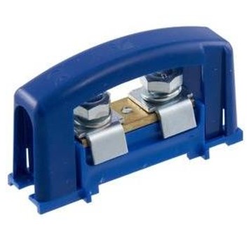 Zacisk prądowy 2x35mm2 szary z pokrywą na szynę