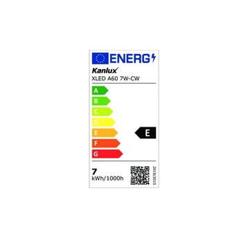 Żarówka LED E27 XLED A60 7W-CW 810lm 6500K
