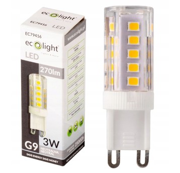 Żarówka LED G9 3W 4000K 270lm