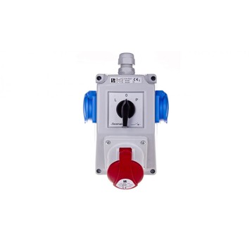 Zestaw instalacyjny z gniazdem 16A 3P+N+PE 2x2P+P