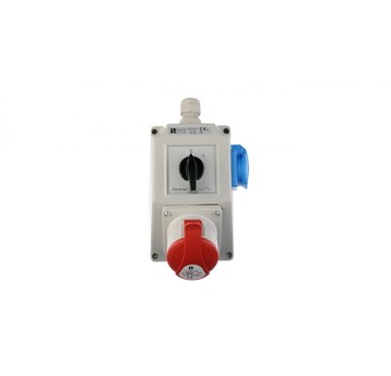 Zestaw instalacyjny z gniazdem 16A 5P+2P+Z (0-1) c