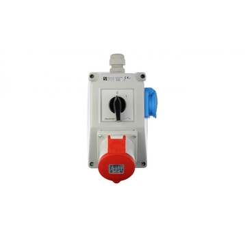Zestaw instalacyjny z gniazdem 32A 4P+2P+Z (0-1) c