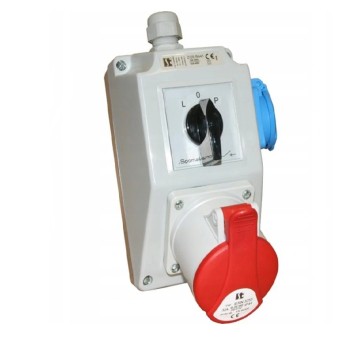 Zestaw instalacyjny z gniazdem 32A 5P+2P+Z (L-0-P)