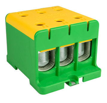Złączka przelotowa WLZ35/3x150/z, żółto-zielona