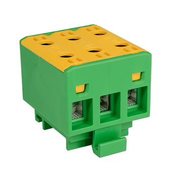 Złączka przelotowa WLZ35/3x16/z, żółto-zielona
