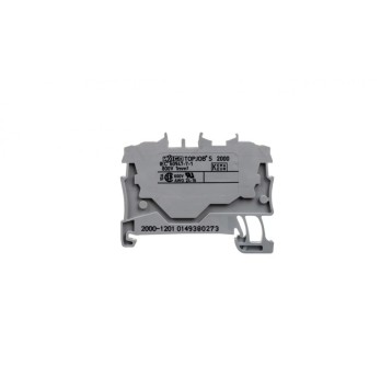 Złączka szynowa 2-przewodowa 1,0mm2 szara 2000-120