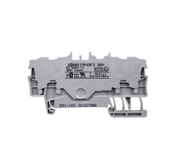Złączka szynowa 4-przewodowa 1,5mm2 szara /100szt.