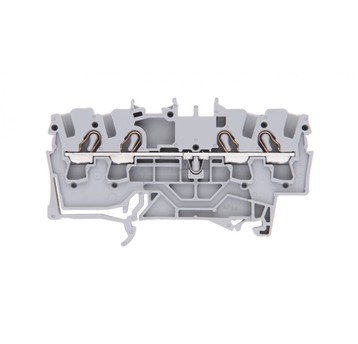 Złączka szynowa 4-przewodowa 2,5mm2 szara /100szt.
